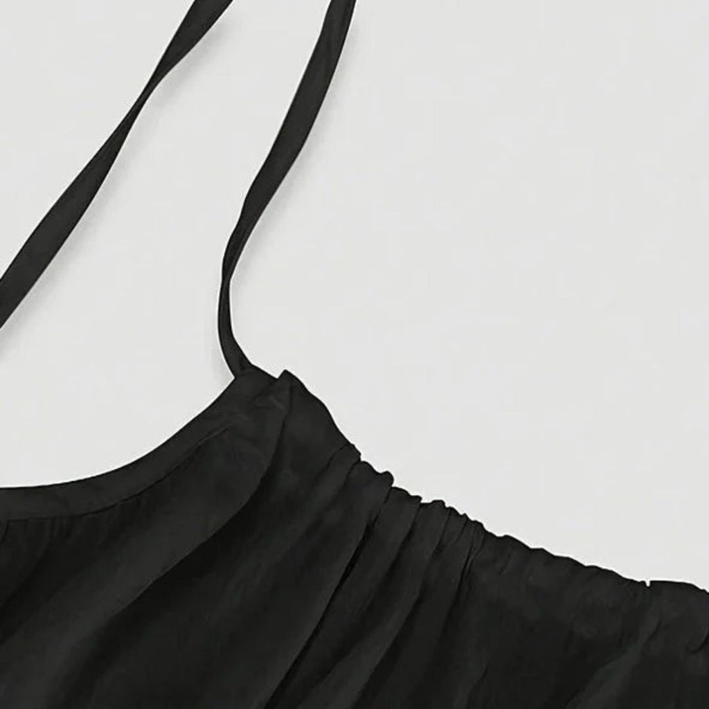 Gala™ Vestido Negro con Espalda Ajustable – Cómodo y Sexy