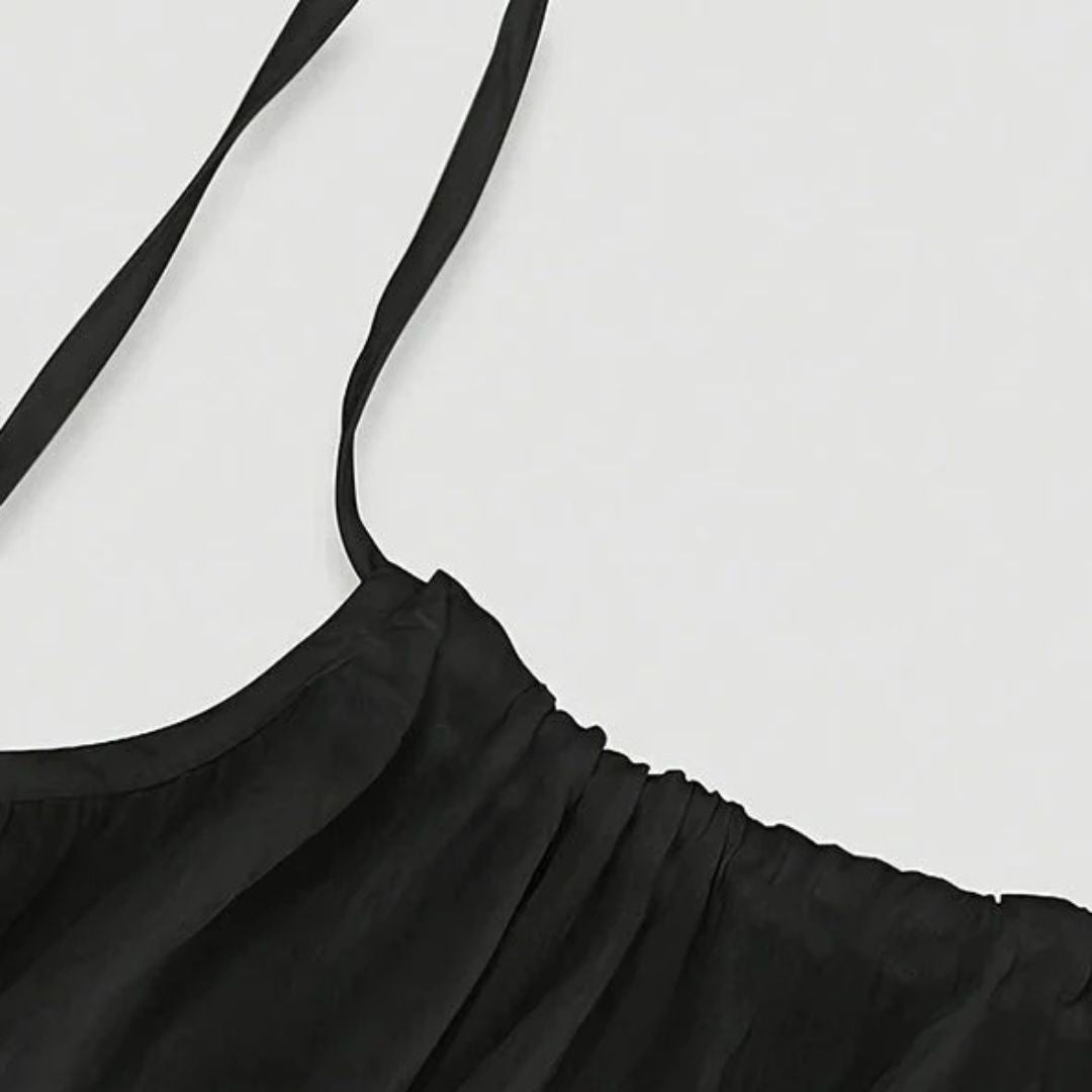 Gala™ Vestido Negro con Espalda Ajustable – Cómodo y Sexy