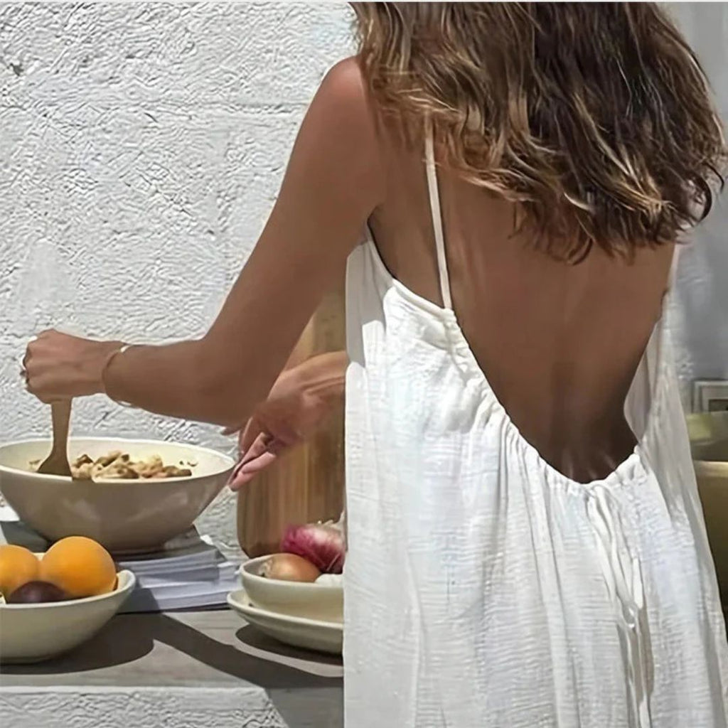 Gala™ Vestido Negro con Espalda Ajustable – Cómodo y Sexy