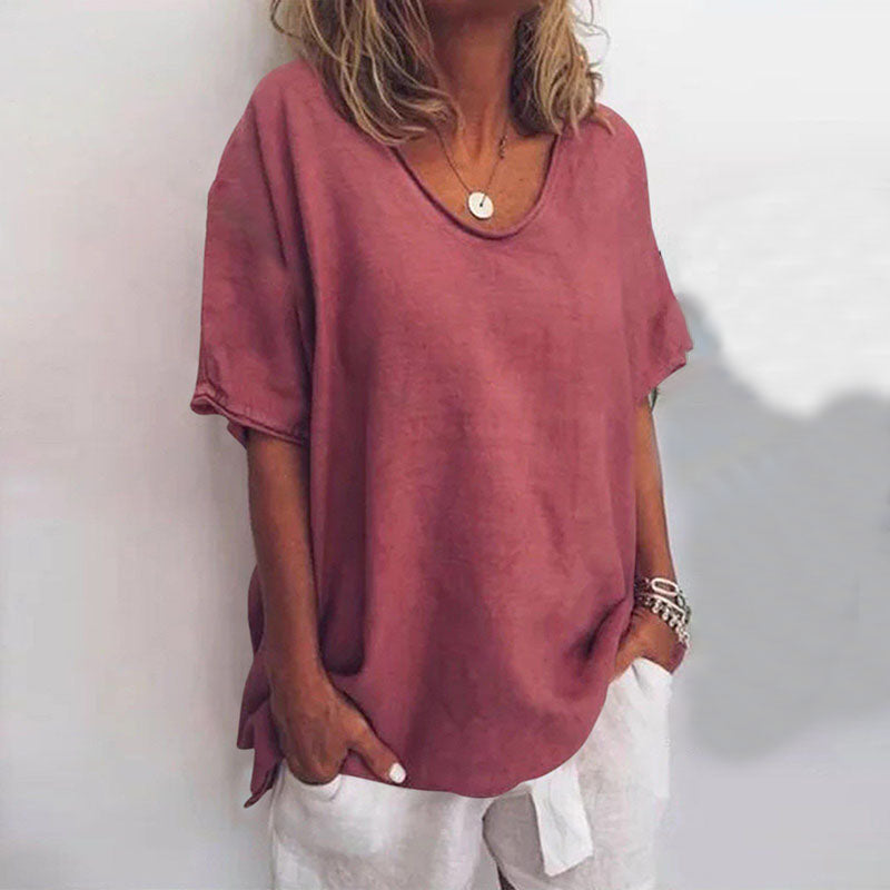 Yaretzi™ Blusa de Lino Atemporal y Ligera para Mujer