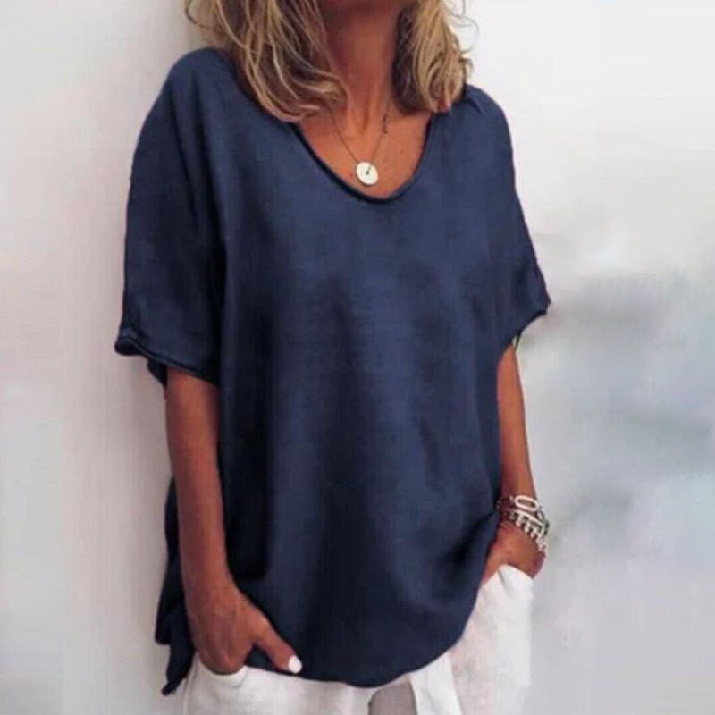 Yaretzi™ Blusa de Lino Atemporal y Ligera para Mujer
