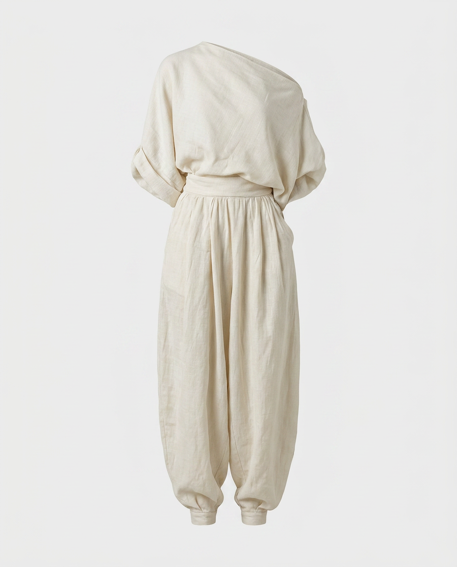 Conjunto Griselda Off-Shoulder de 2 Piezas, Estilo Casual Chic