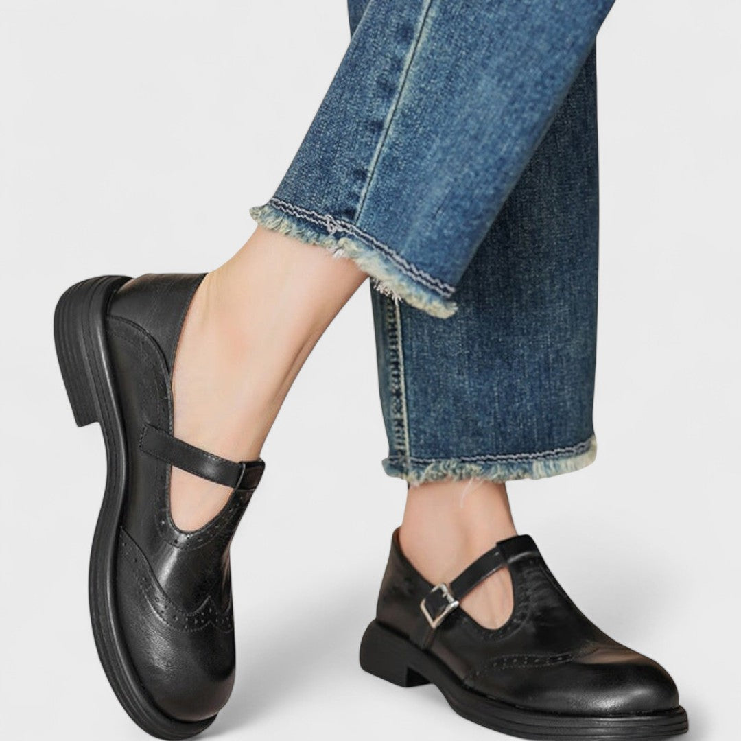 Feliciana™ Tacones de Piel Ecológica, Elegantes y Cómodos