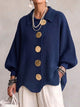 Victoria™ | Cárdigan Oversize con Botones Dorados Grandes