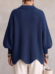 Victoria™ | Cárdigan Oversize con Botones Dorados Grandes
