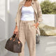 Ehécatl™ Conjunto Lounge para Mujer en Algodón y Lino, Camisa y Pantalón