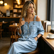 Milena™ Jumpsuit de Pierna Ancha con Bolsillos