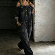 Milena™ Jumpsuit de Pierna Ancha con Bolsillos